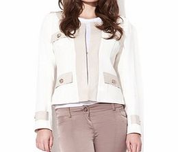 RYLKO Dalen ecru linen blend jacket