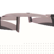 ZIN422640/BKI Curved 3 tier Piano Black