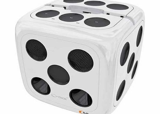 S and D iDice iPod and iPad Speaker Dock - White