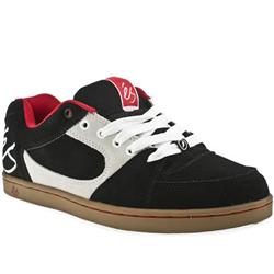 ?s Male Accel Tt Suede Upper in Black and White, Turquoise