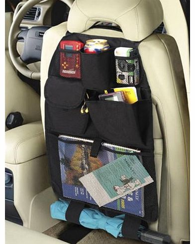 Car Back Seat Organiser Storage Multi Pocket Travel Map Umbrella Toy Tidy