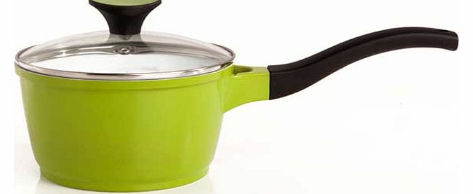Sabichi 16cm Diecast Saucepan - Lime