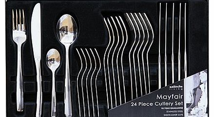 24-Piece Stainless Steel Mayfair Cutlery Set