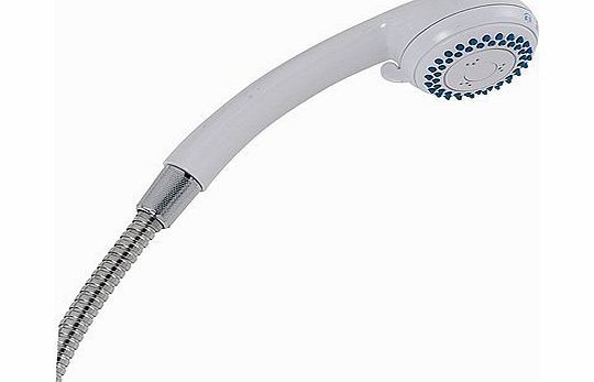 Sabichi 3-Function Shower Head and Hose, White