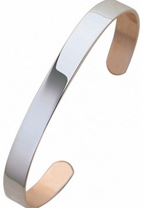 Sabona Plain Silver Plated Copper Bracelet