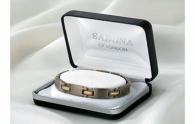 Sabona Titanium and Gold Magnetic Bracelet