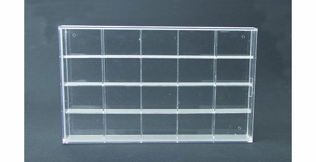 Safe Albums Acrylic Glass Display Case - 20 spaces
