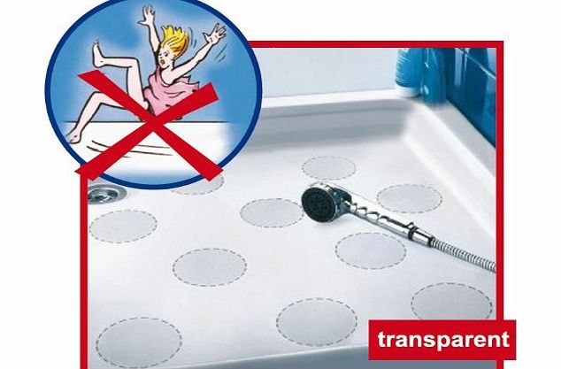 Safepore Original Safepore Anti-Slip stickers (10 pieces of 3.94 inches in diameter) for your safety in the bathroom - No more sliding in bathtub or shower tray