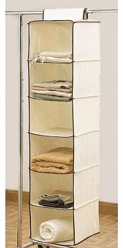 Safield 6 Shelf Hanging Wardrobe Storage Unit Sweater Organiser