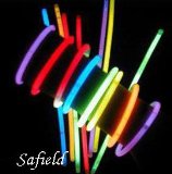 Safield Pack of 15 Glow Neon Glowsticks Light Bracelet Necklace