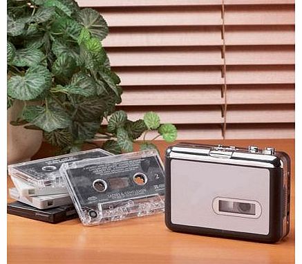 Safield Portable USB Cassette Tape Deck to PC/MP3 Converter