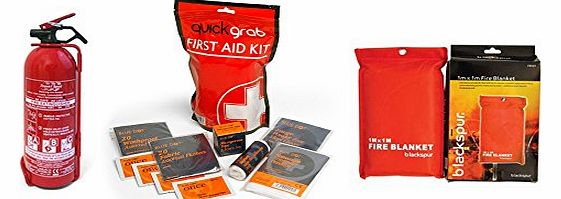 HOME SAFETY KIT INCLUDING FIRE EXTINGUISHER 1ST AID KIT FIRE BLANKET