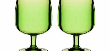 Sagaform Happy Days Glasses Green Set of 2