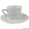 SAI Jasmine Espresso White Cup and Saucer 120mm