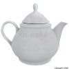 Jasmine White Straight-Sided Teapot 1.25Ltr