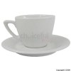 Sai White Medium Cappucino Cup and Saucer