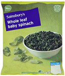 Sainsburys Baby Whole Leaf Spinach (1Kg)