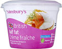 Sainsburys British Half Fat Creme Fraiche (300ml)