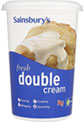 Sainsburys Double Cream (600ml) On Offer