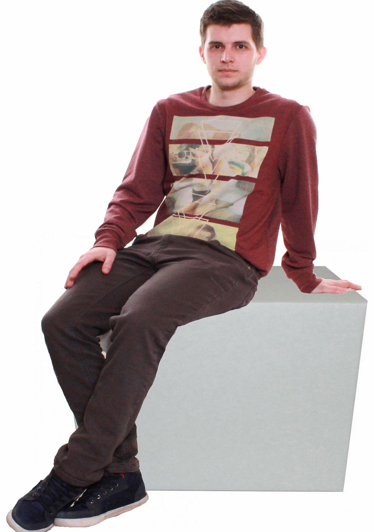 Saint Sinner Mens Vgirls Long Sleeve Top