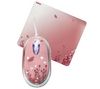 SAITEK Pink Butterfly Mouse and Pad Set