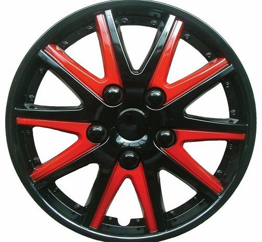 Sakura 15-inch Comet Wheel Trims - Red