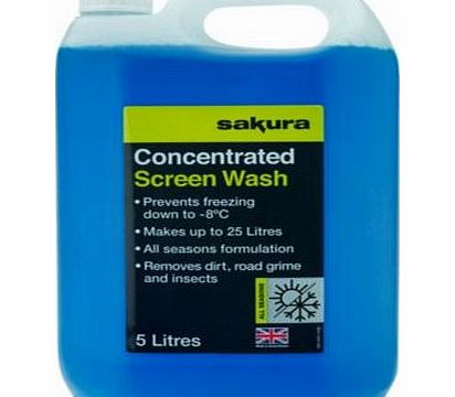 Sakura Concentrated Screenwash - 5 Litres