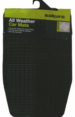 Sakura Pair Universal Front Rubber Mats