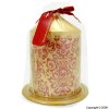 Salco Brocade Decal Gold Decorative Candle 10cm