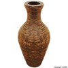 Salco Medium Brown Straw/Rope Vase