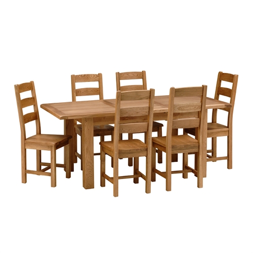 120-165cm Ext. Dining Set with 6