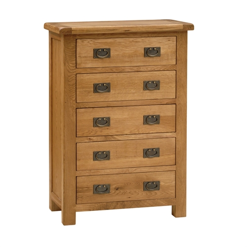Salisbury Oak 5 Drawer Chest 596.213