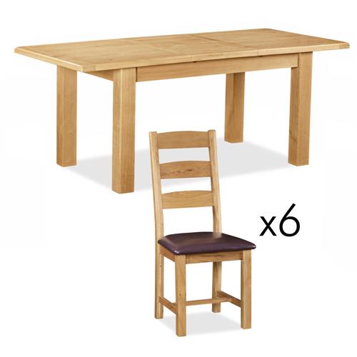 Salisbury Oak Small Extending Dining Set 596.067