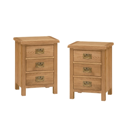 Salidbury Petite Oak Set of 2 Bedside Tables