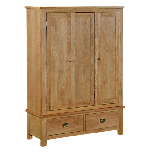 Salisbury Petite Oak Triple Wardrobe 596.085