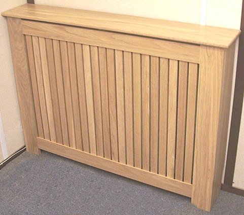 SALIX Solid oak slatted radiator cover (large)