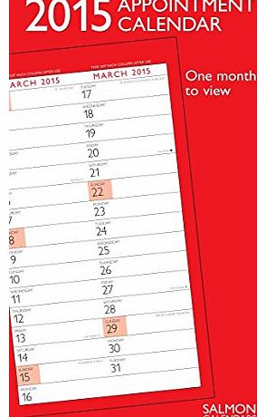 2015 appointment calendar - one month to view