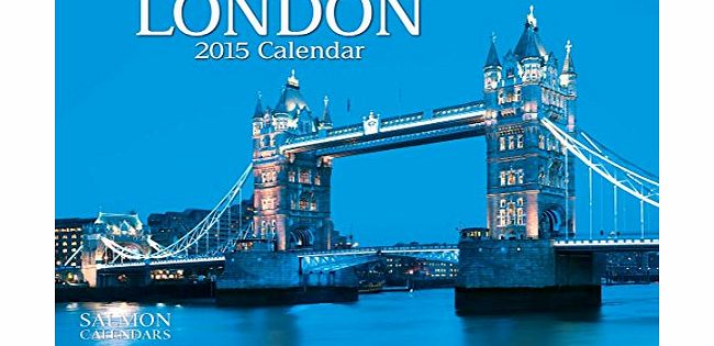 Salmon London Medium Wall Calendar 2015