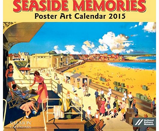 Seaside Memories Poster Art Large Wall Calendar 2015