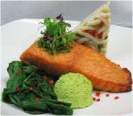 Salmon supremes, skinless, boneless, frozen, 10 x 195g*