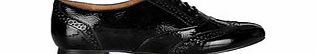 Pinging patent black lace-up brogues
