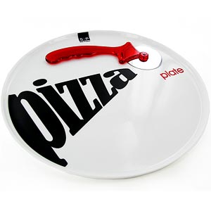 and Pepper 30cm Pizza Party Plate and Cutter