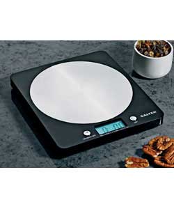 salter Black Electric Scale With Steel Platform