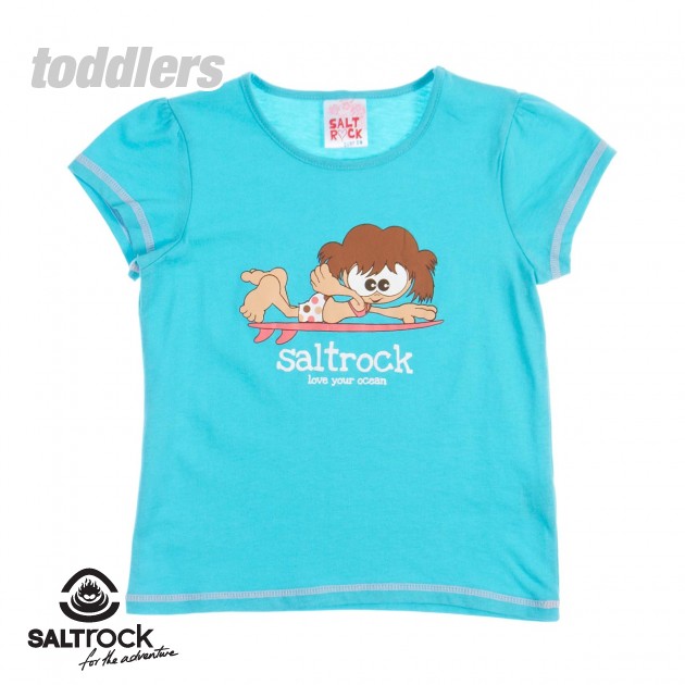 SaltRock Girls Saltrock Happy T-Shirt - Blue Curacao