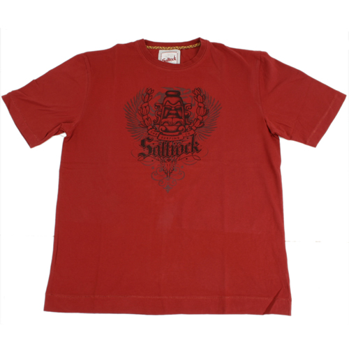 Saltrock Mens Saltrock Travel Tee Red Ochre