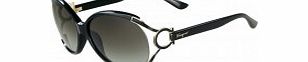 Salvatore Ferragamo Ladies Black SF600S Sunglasses