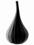 Drops Black Gloss Bud Vase