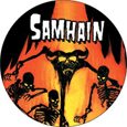Samhain November Fire Button Badges