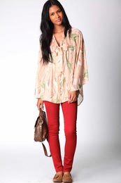 Lily Print Georgette Blouse
