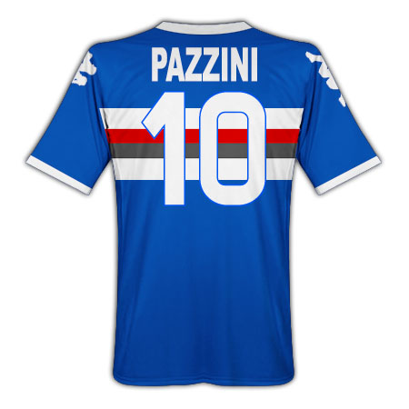 Sampdoria Kappa 2010-11 Sampdoria Kappa Home Shirt (Pazzini 10)